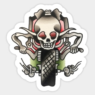 Skeleton Rider Tattoo Design Sticker